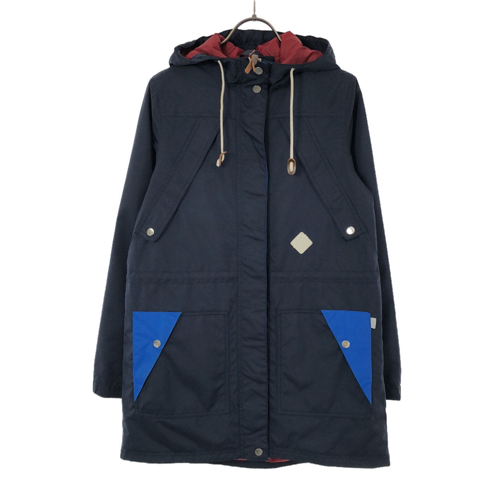 BURTON バートン スノーボード ジップジャケット S ネイビー系 裏メッシュ フード スノボ コート レディース