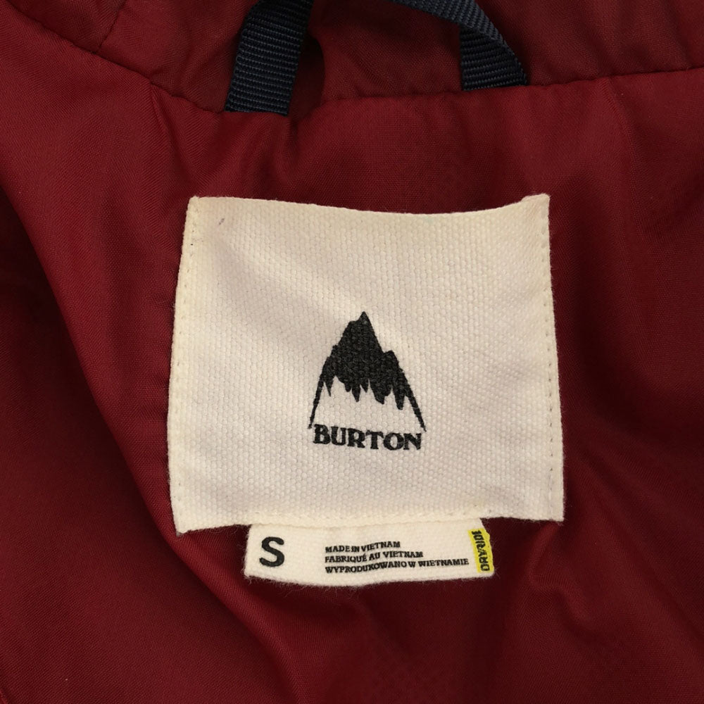 BURTON バートン スノーボード ジップジャケット S ネイビー系 裏メッシュ フード スノボ コート レディース