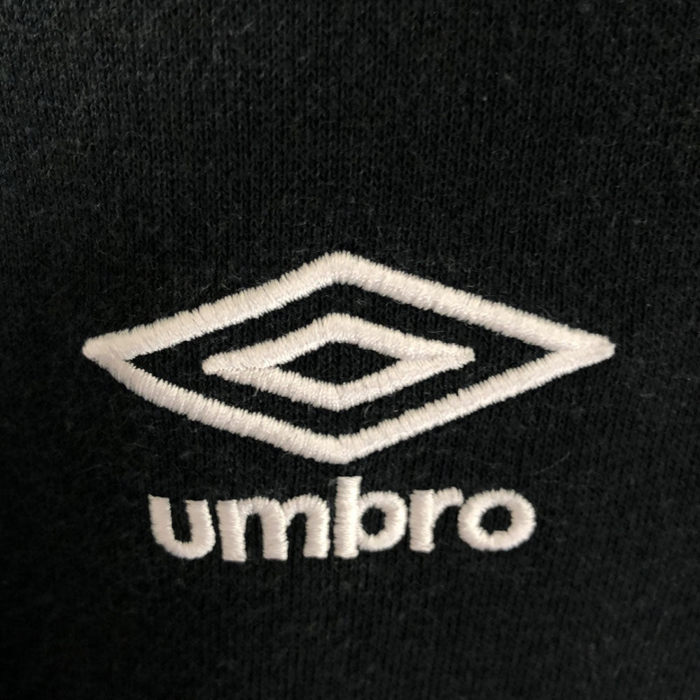 アンブロ ロゴ刺繍 長袖 スウェット トレーナー M ブラック umbro スポーツ メンズ