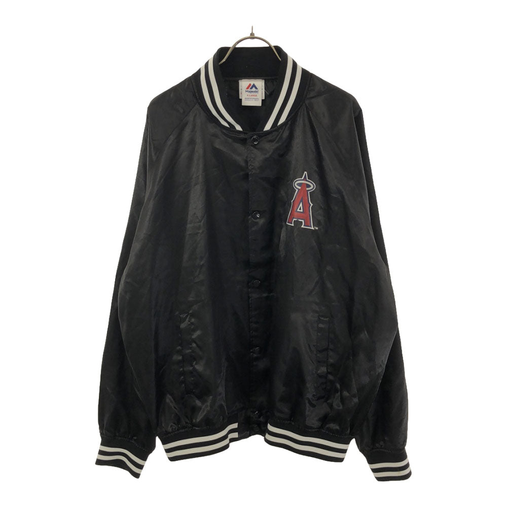 Majestic マジェスティック 大谷翔平 エンゼルス プリント 野球 スタジャン XL ブラック ブルゾン ジャケット メンズ