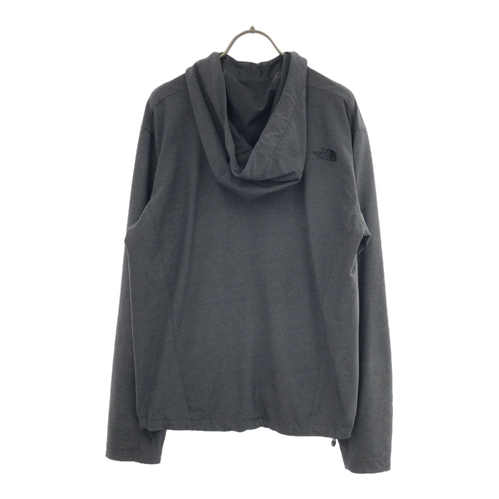THE NORTH FACE ザノースフェイス NP21320 ロゴ刺繍 ソフトシェル トレッカー ジャケット M グレー ジップパーカー アウトドア メンズ
