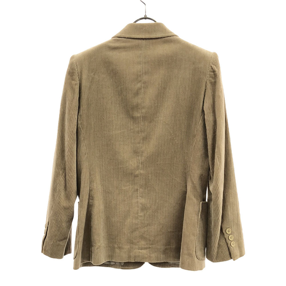 YVES SAINT LAURENT イヴサンローラン 90s コーデュロイ テーラードジャケット S ベージュ オールド レディース