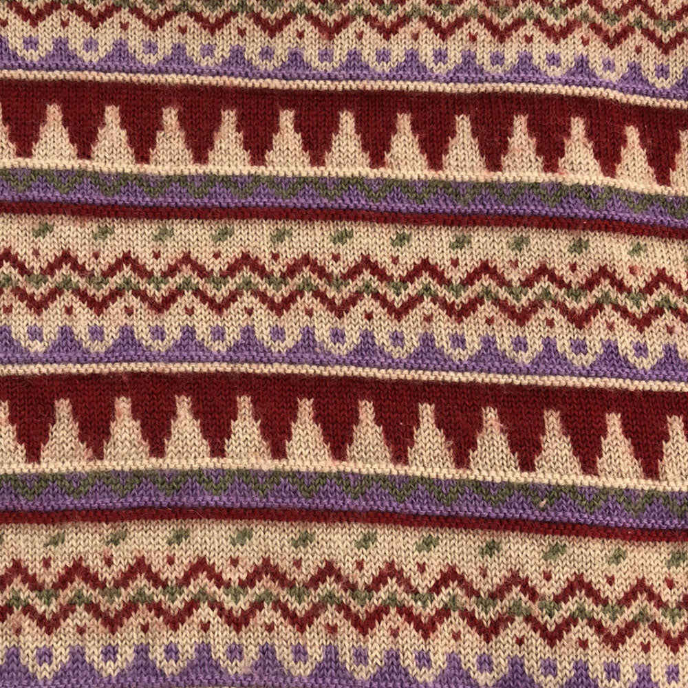 HENRI LLOYD ヘンリーロイド ウール 総柄 長袖 セーター L ベージュ ニット メンズ