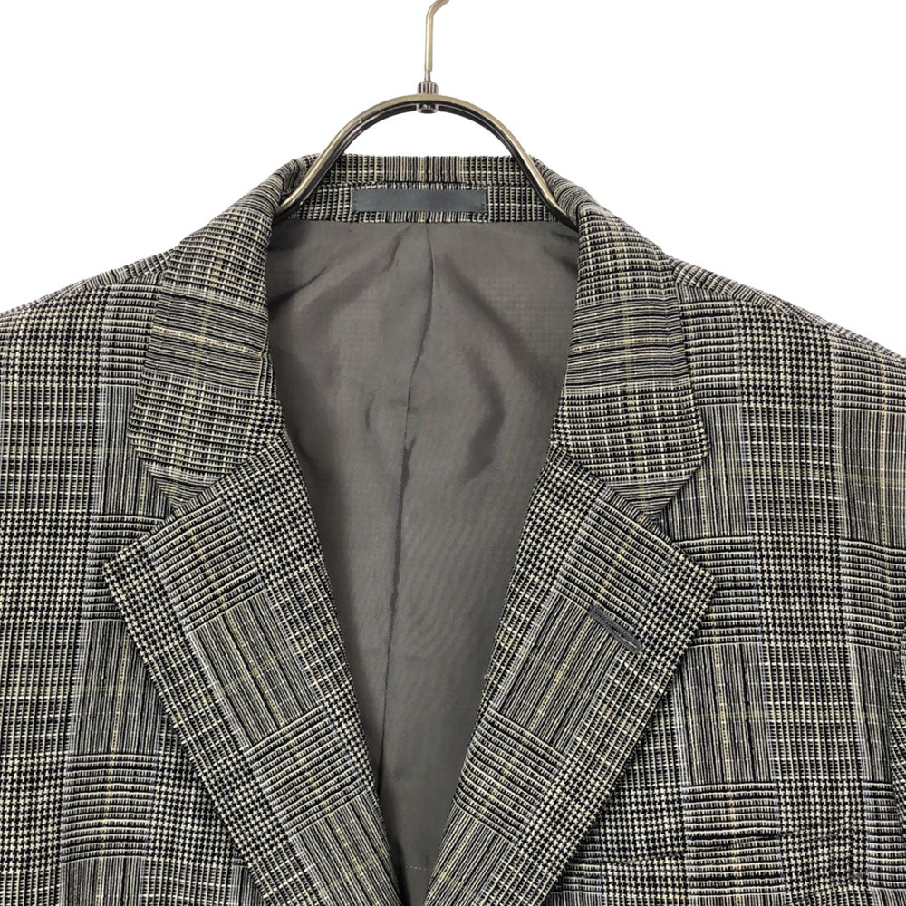 Burberrys バーバリーズ 90s ウールブレンド 総柄 テーラードジャケット 96-86-170AB5 グレー系 オールド メンズ