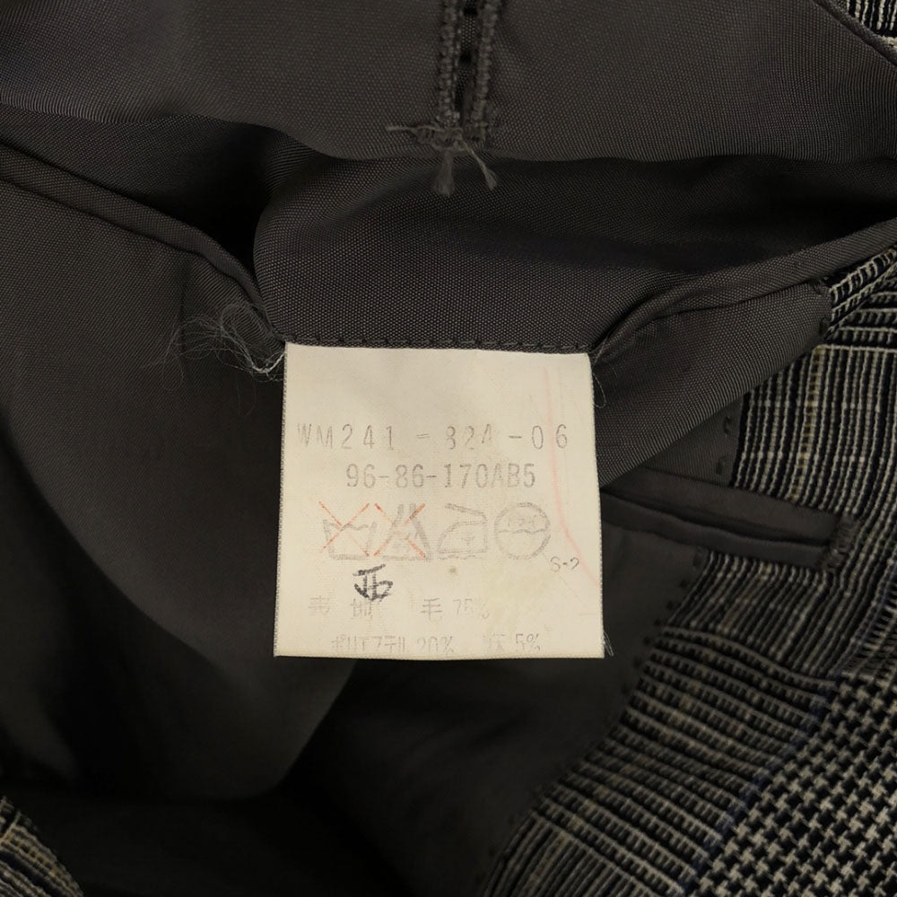 Burberrys バーバリーズ 90s ウールブレンド 総柄 テーラードジャケット 96-86-170AB5 グレー系 オールド メンズ