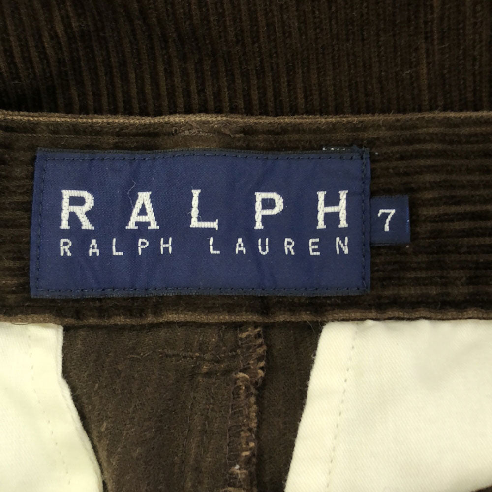 ラルフラルフローレン コーデュロイパンツ 7 ブラウン RALPH RALPH LAUREN レディース