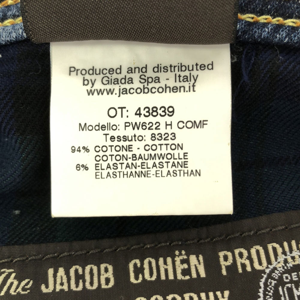 ヤコブコーエン イタリア製 ストレートデニムパンツ 32 JACOB COHEN ボタンフライ メンズ