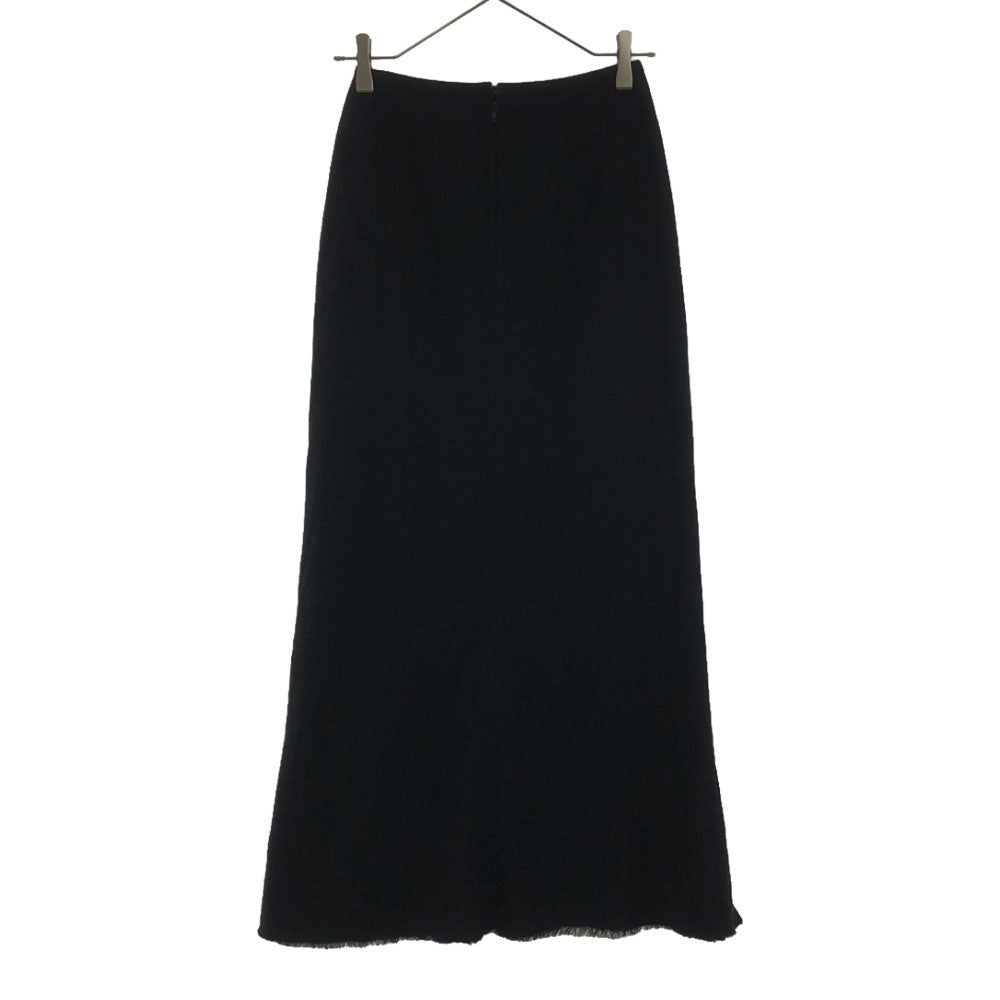 Y's ワイズ 90s 日本製 ウールブレンド ロングスカート 2 ブラック YOHJI YAMAMOTO バックジップ オールド ヴィンテージ レディース