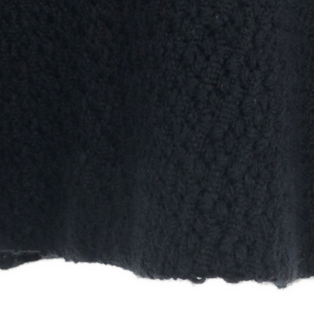 未使用 Emporio Armani エンポリオアルマーニ ミディ丈 フレアスカート 42 ネイビー タグ付き バックジップ レディース