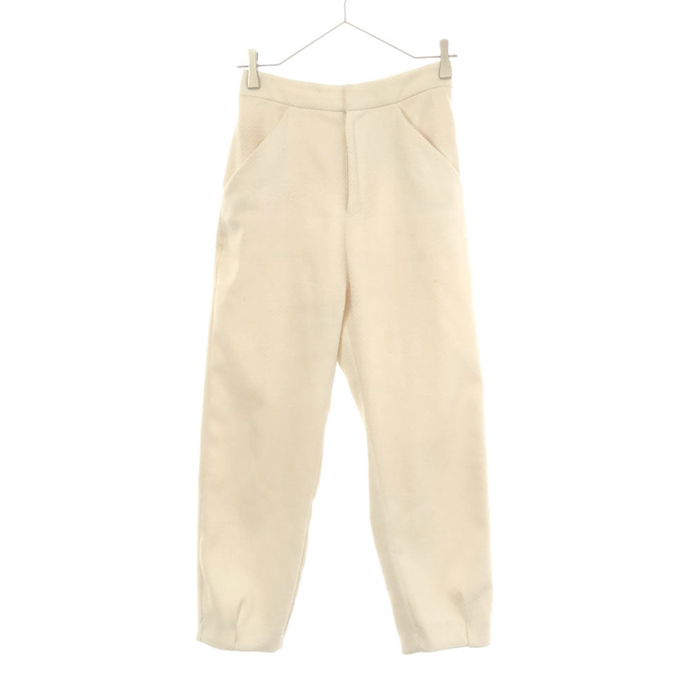 LANVIN en Bleu ランバンオンブルー 日本製 クロップドパンツ 38 ホワイト レディース