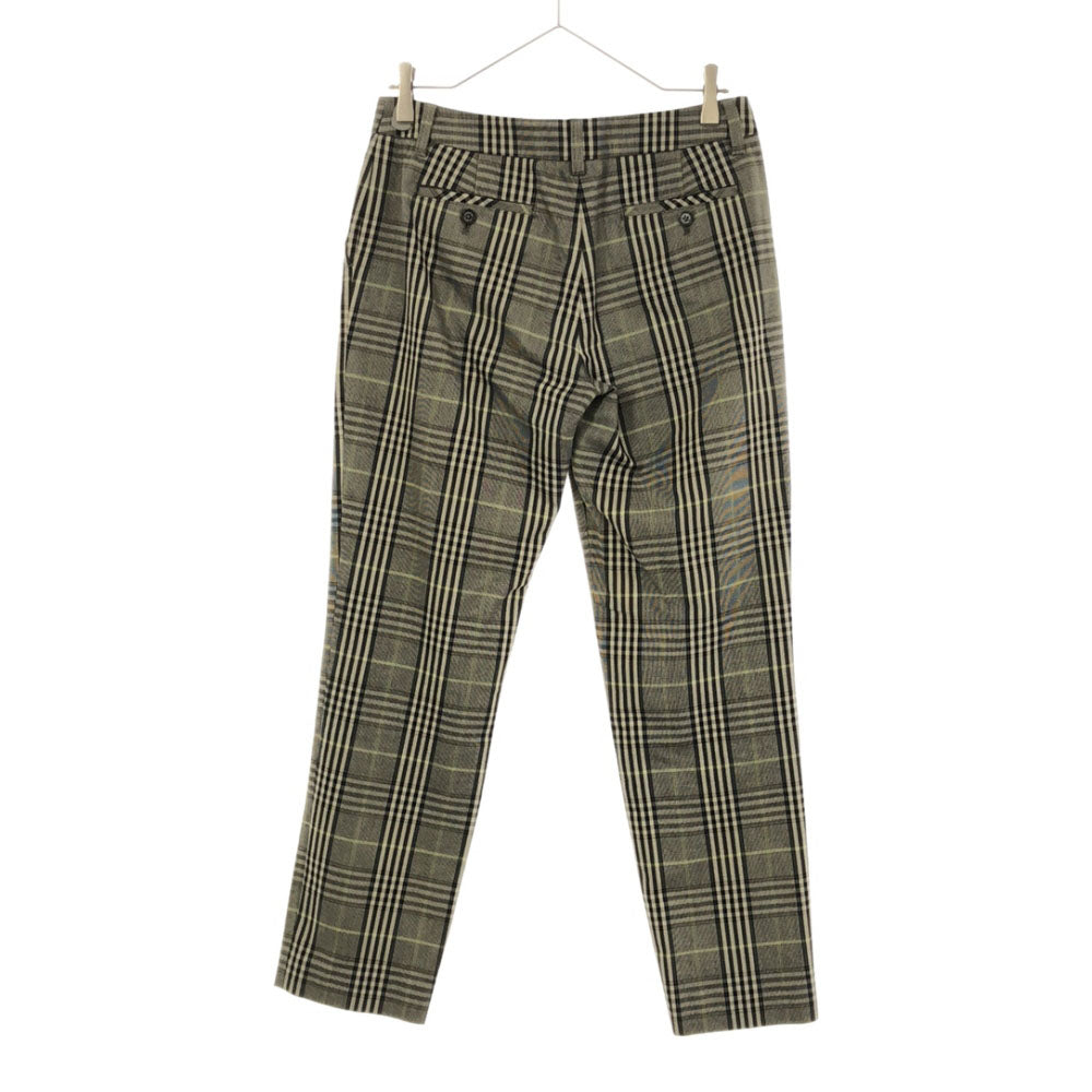 MACKINTOSH PHILOSOPHY マッキントッシュフィロソフィー 日本製 三陽商会 グレンチェック テーパードパンツ 38 ブラック系 レディース