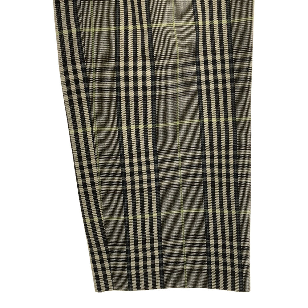 MACKINTOSH PHILOSOPHY マッキントッシュフィロソフィー 日本製 三陽商会 グレンチェック テーパードパンツ 38 ブラック系 レディース