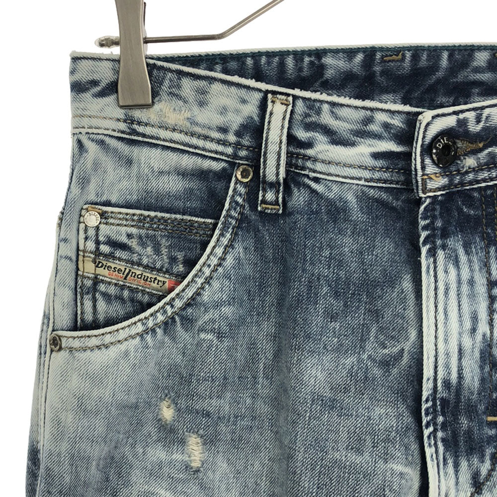 ディーゼル ダメージ加工 ストレートデニムパンツ W27 DIESEL レディース