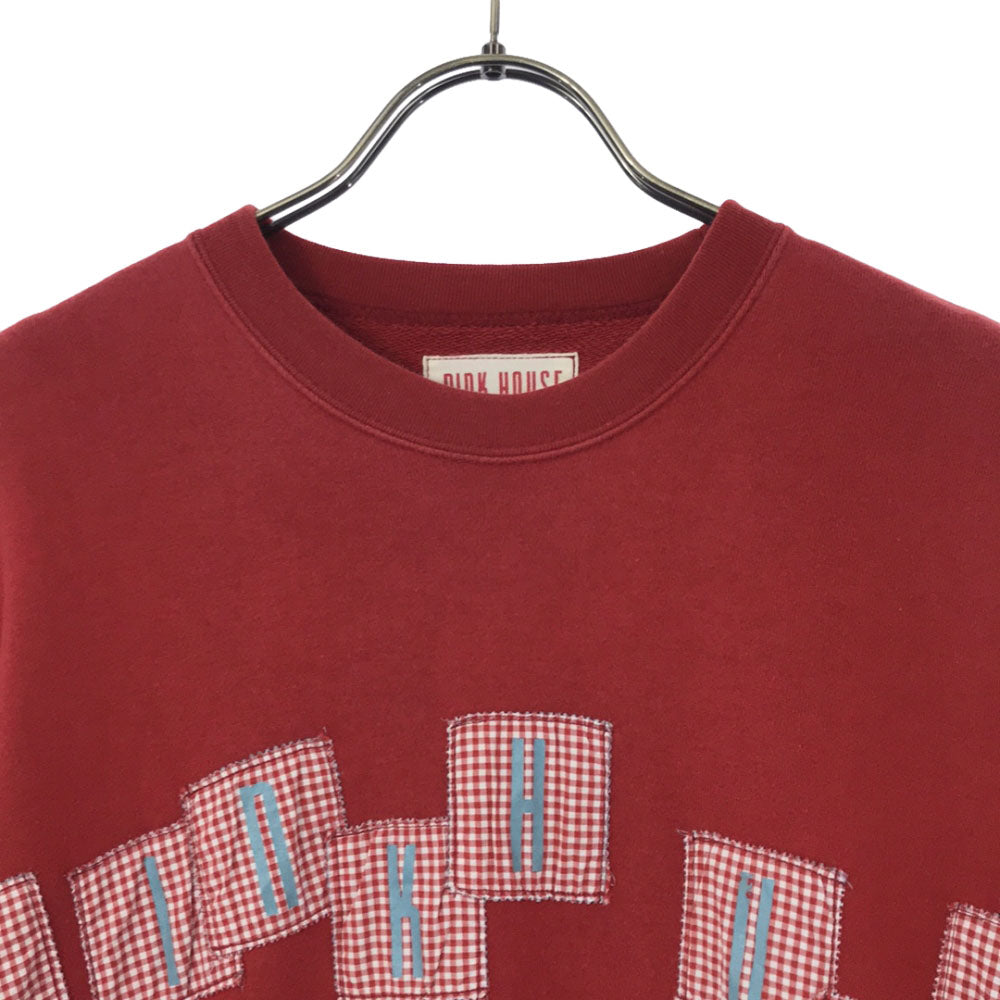 PINK HOUSE ピンクハウス 長袖 トレーナー レッド スウェット レディース