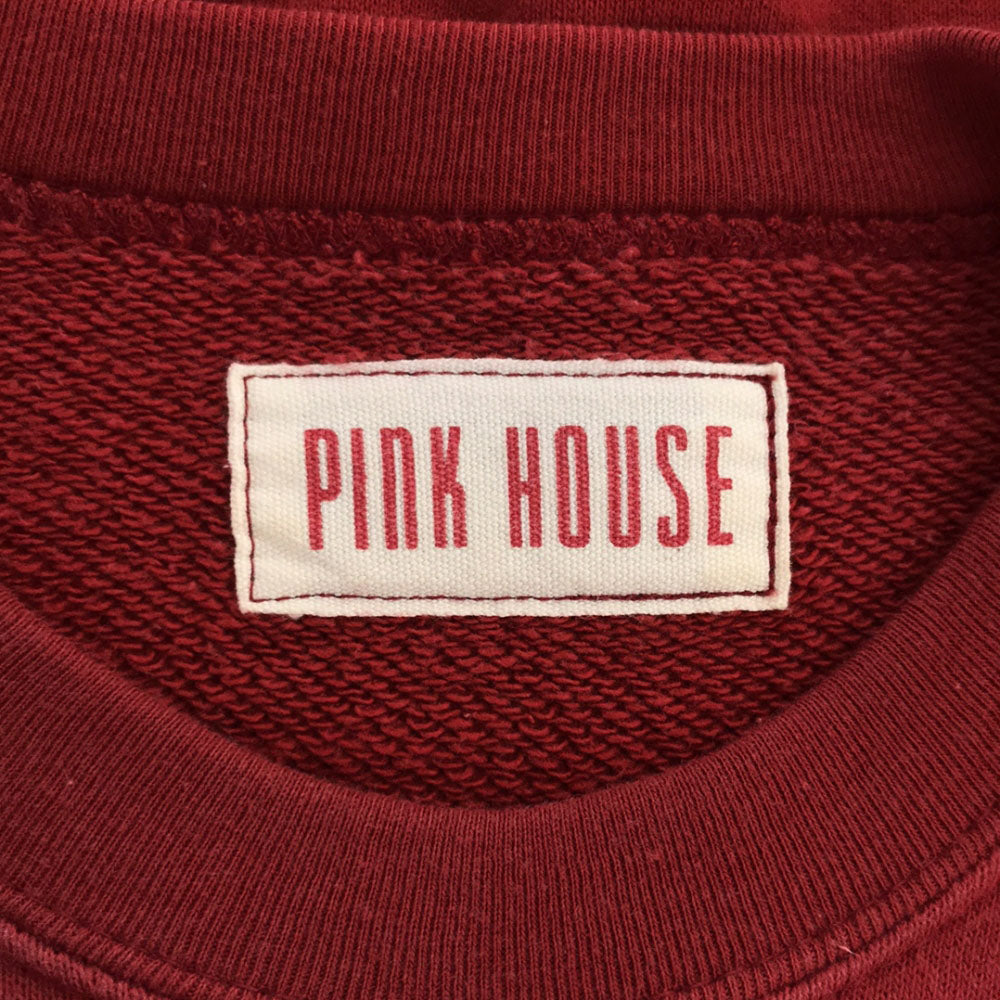 PINK HOUSE ピンクハウス 長袖 トレーナー レッド スウェット レディース