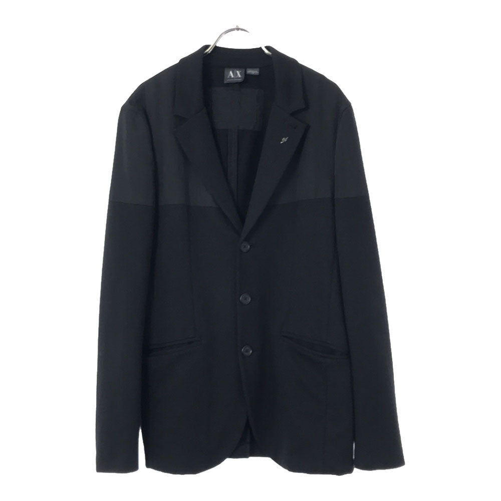ARMANI EXCHANGE アルマーニ エクスチェンジ テーラードジャケット S ブラック メンズ
