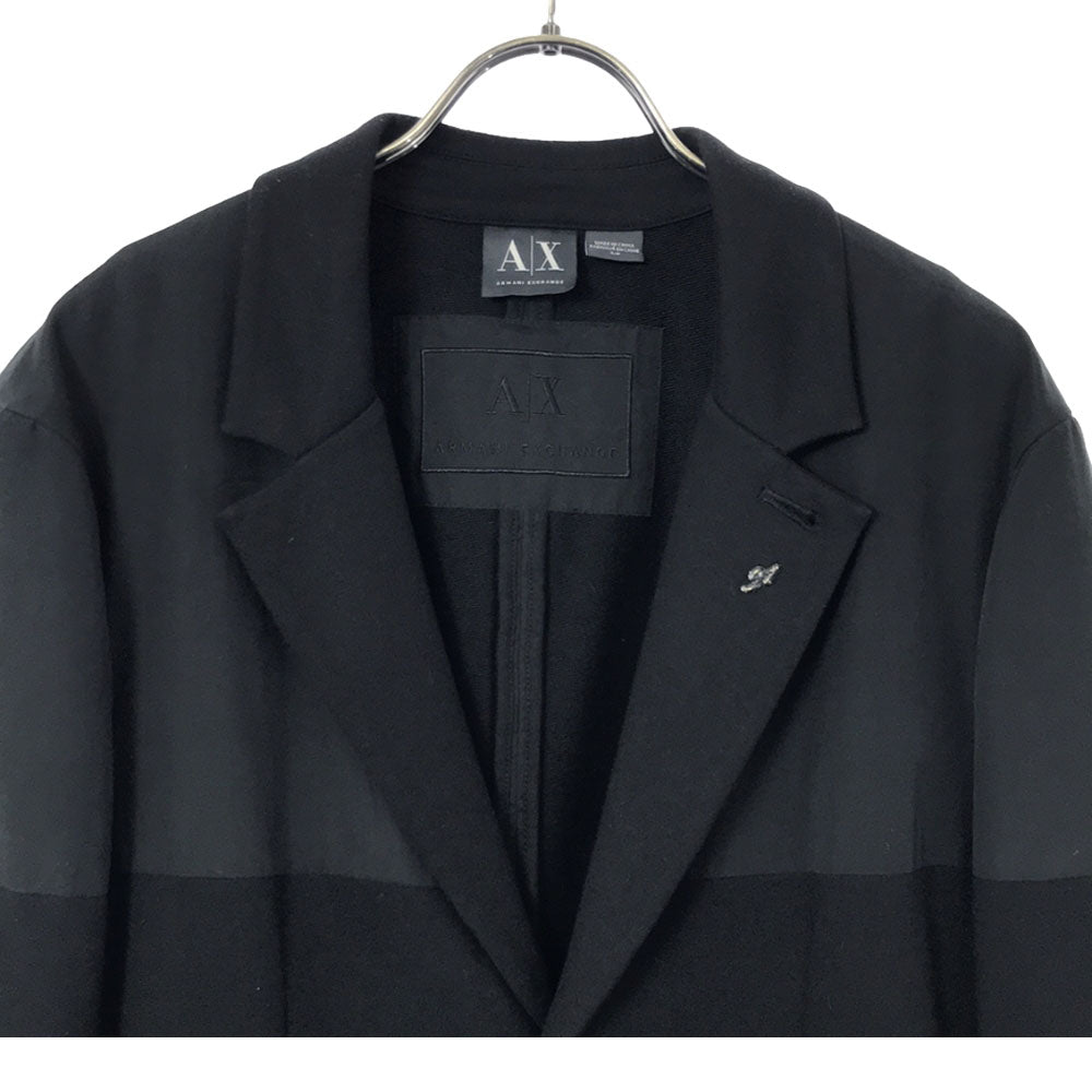 ARMANI EXCHANGE アルマーニ エクスチェンジ テーラードジャケット S ブラック メンズ