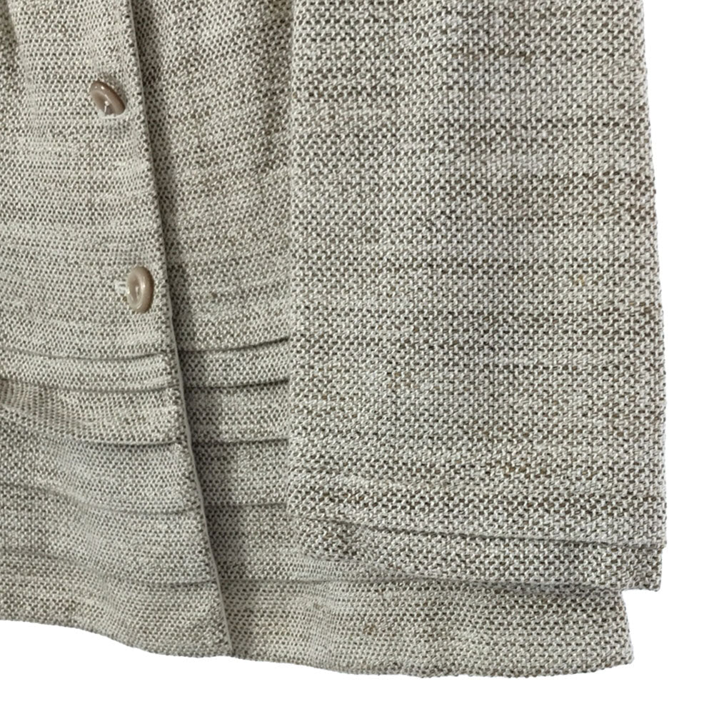 ARMANI COLLEZIONI アルマーニ コレツィオーニ イタリア製 7分袖 ジャケット 42 ベージュ系 レディース