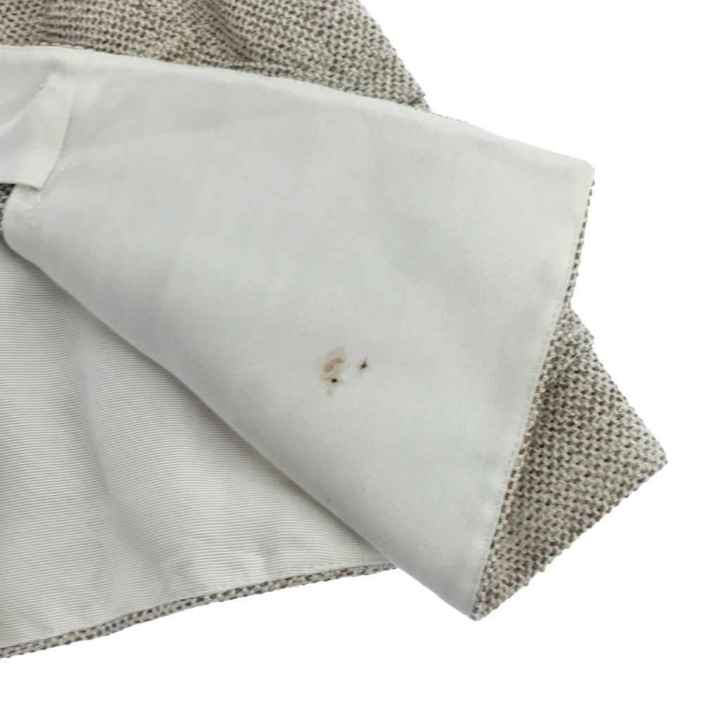 ARMANI COLLEZIONI アルマーニ コレツィオーニ イタリア製 7分袖 ジャケット 42 ベージュ系 レディース