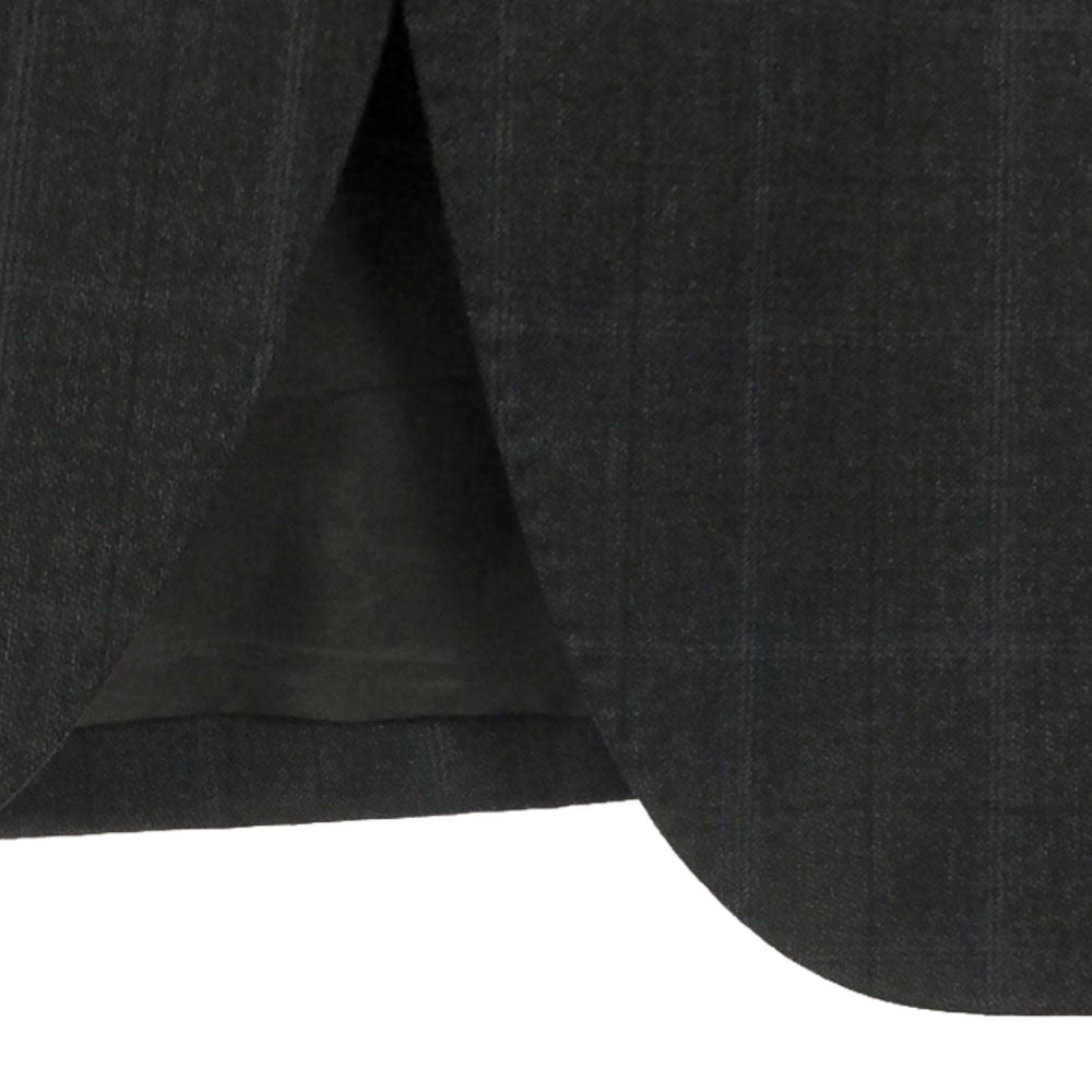 HUGO BOSS ヒューゴボス エルメネジルドゼニア ウール チェック テーラードジャケット 44 グレー Ermenegildo Zegna メンズ