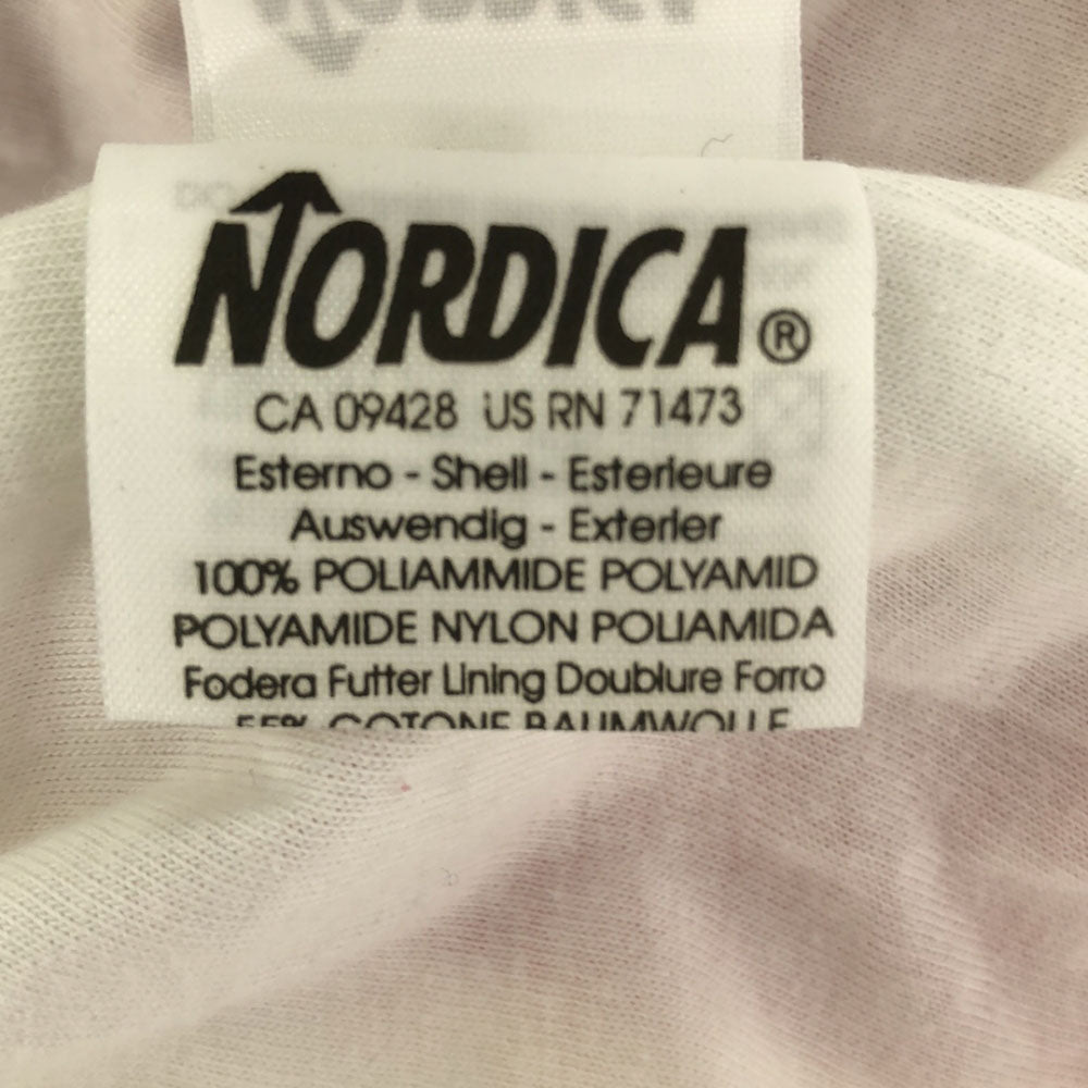 NORDICA ノルディカ ロゴ刺繍 テニス ナイロンジャケット 40 ホワイト×レッド ブルゾン レディース