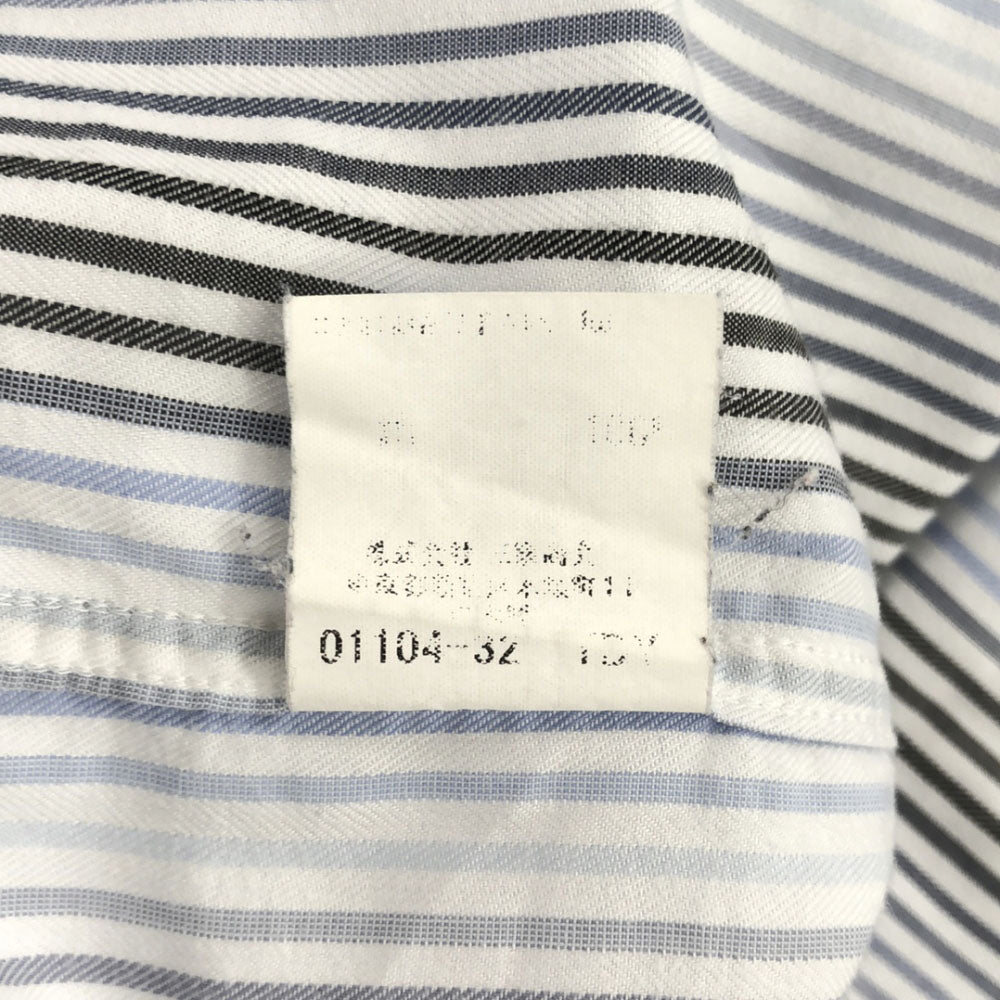 バーバリーロンドン ストライプ 長袖 シャツ L ホワイト BURBERRY LONDON メンズ