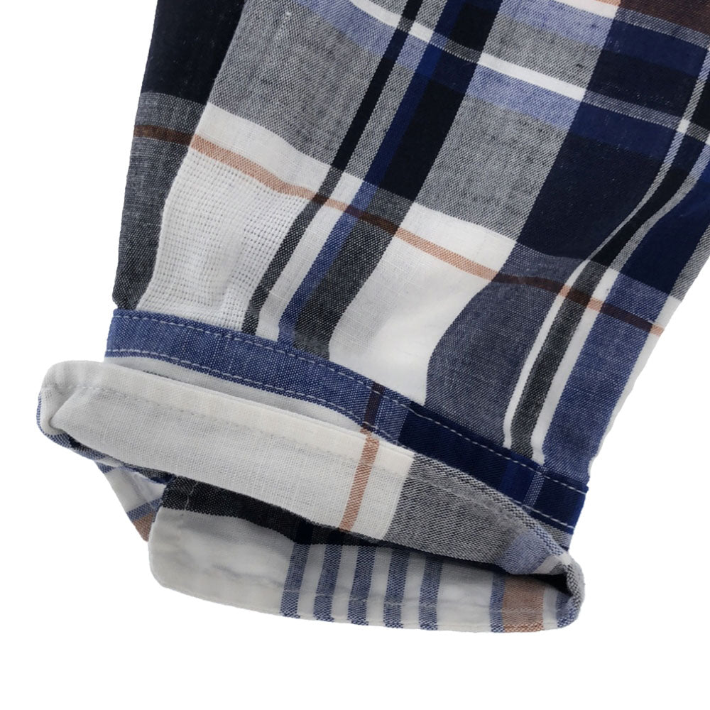 ノースフェイス NRW11957 チェック柄 長袖 ロングスリーブ バハダネイチャー シャツ M ブルー系 THE NORTH FACE アウトドア レディース