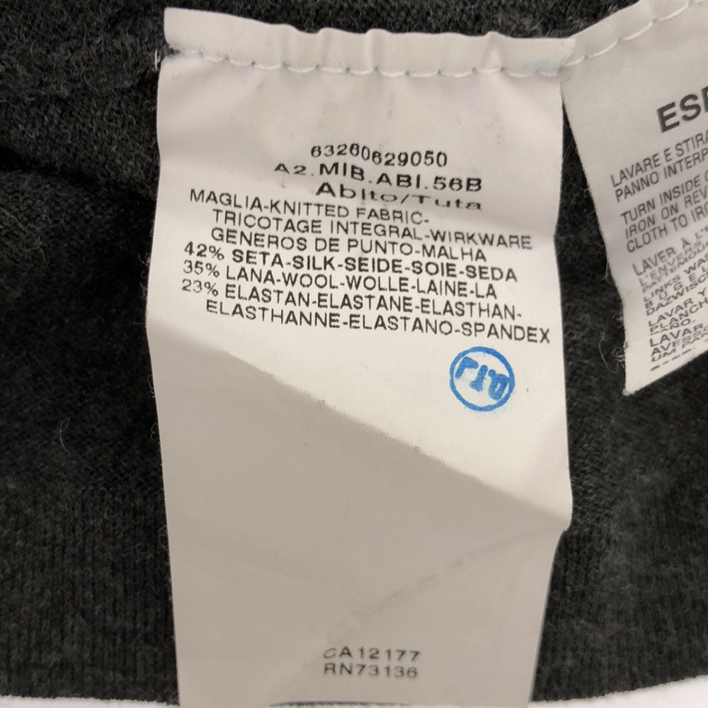 Max Mara Studio マックスマーラ ステュディオ シルクブレンド ノースリーブ ニット ワンピース S グレー系 レディース