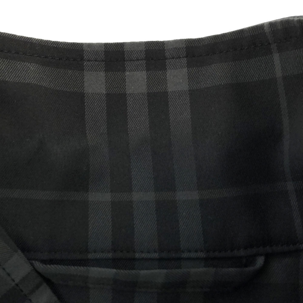 BURBERRY バーバリー 三陽商会 チェック柄 ゴルフ ジップ ベスト M ブラック×グレー メンズ