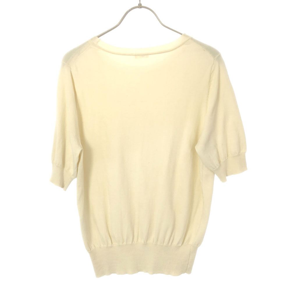 イエナ 半袖 コットンニット セーター オフホワイト IENA レディース