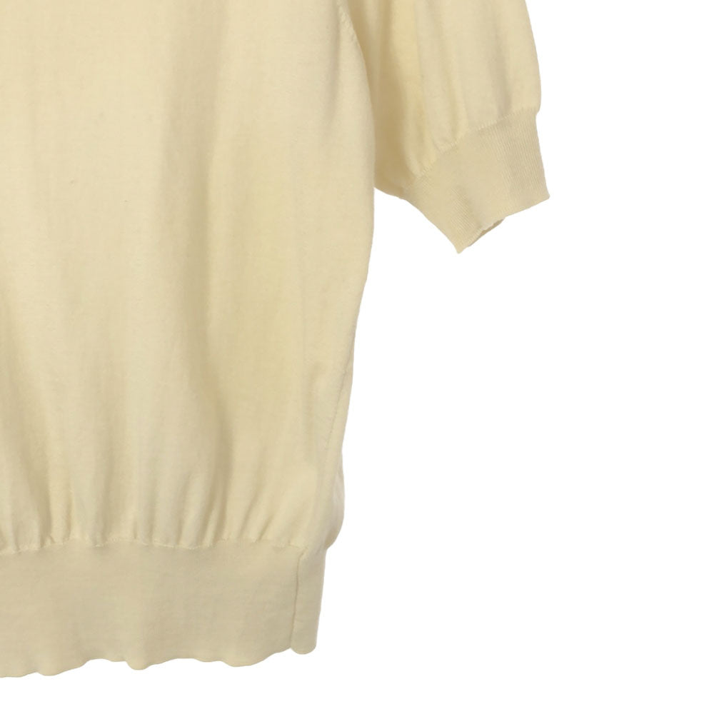 イエナ 半袖 コットンニット セーター オフホワイト IENA レディース