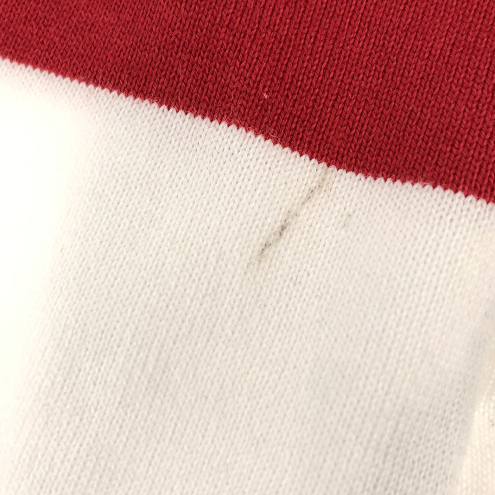 CANTERBURY OF NEW ZEALAND カンタベリー 未使用 ボーダー ロゴ刺繍 長袖 ラガーシャツ S タグ付き ラグビー ポロシャツ メンズ