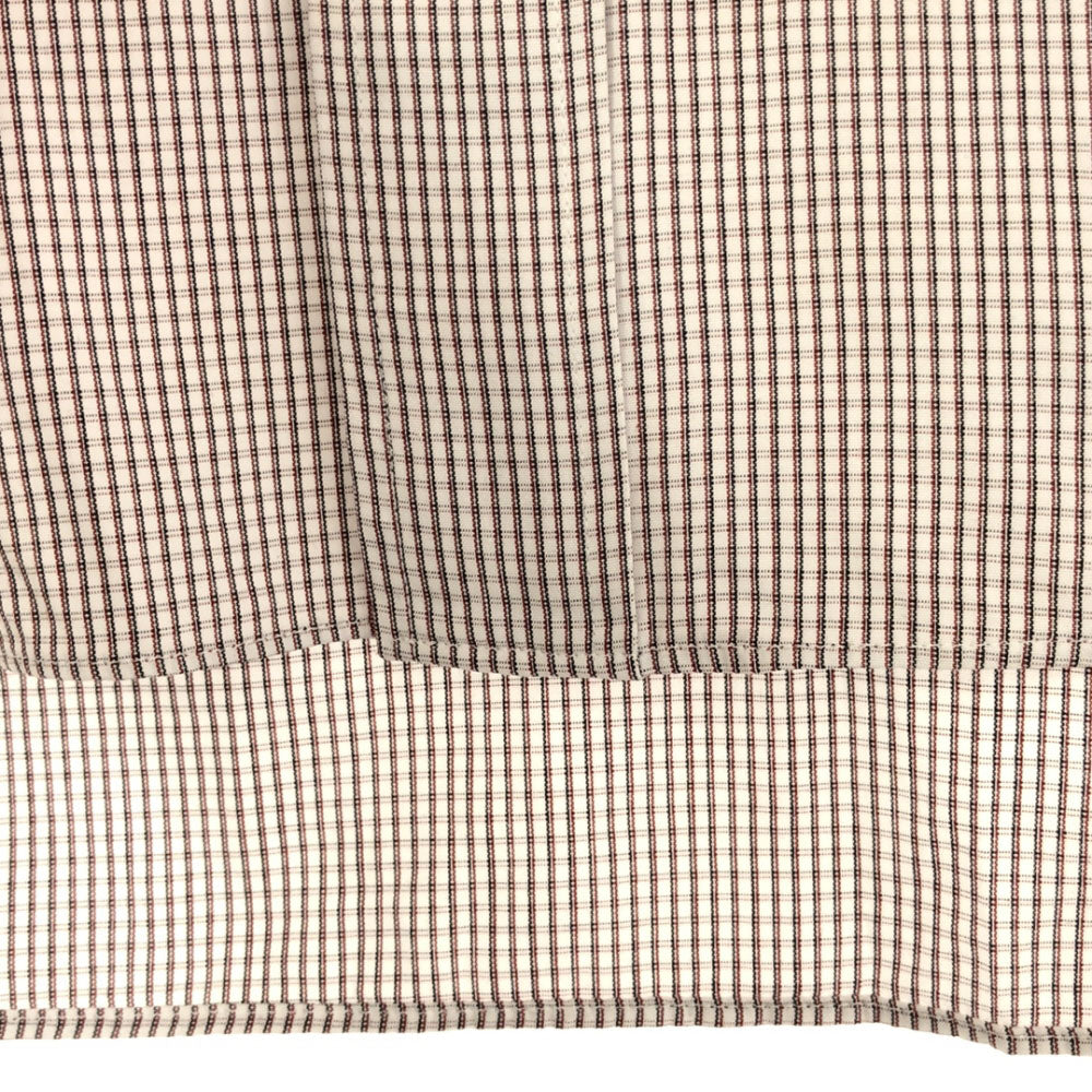 Burberrys バーバリーズ 日本製 チェック 長袖 コットンシャツ S ホワイト×レッド系 メンズ