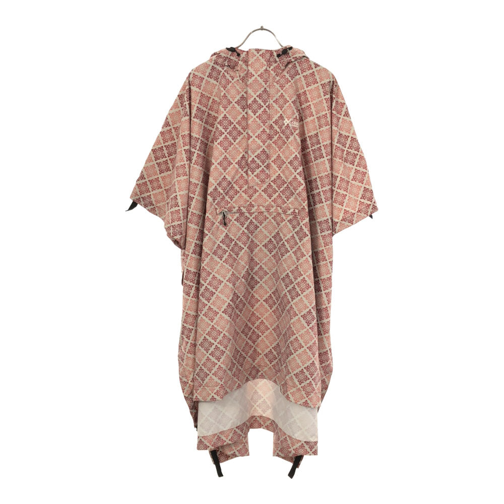 コロンビア 総柄 レイン ポンチョ S ピンク×ホワイト系 Columbia アウトドア レインコート メンズ