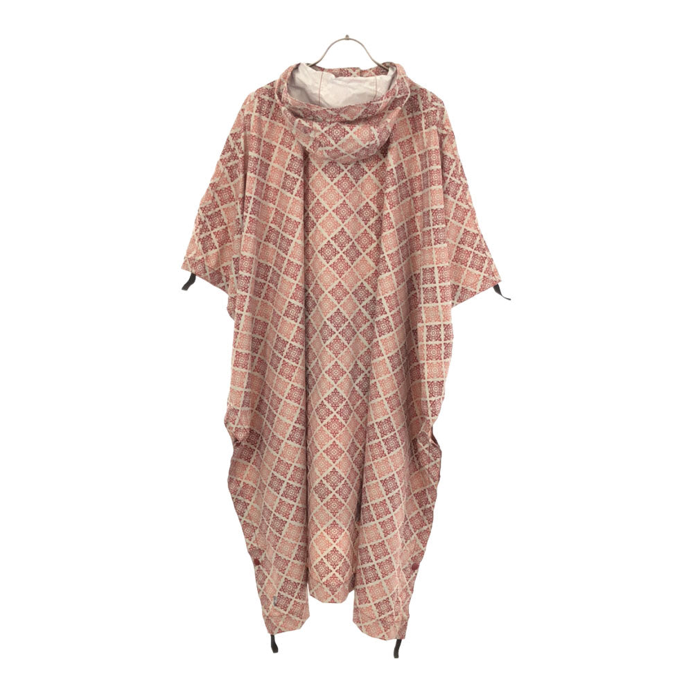 コロンビア 総柄 レイン ポンチョ S ピンク×ホワイト系 Columbia アウトドア レインコート メンズ