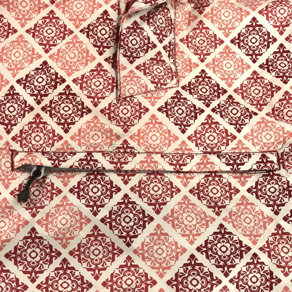 コロンビア 総柄 レイン ポンチョ S ピンク×ホワイト系 Columbia アウトドア レインコート メンズ