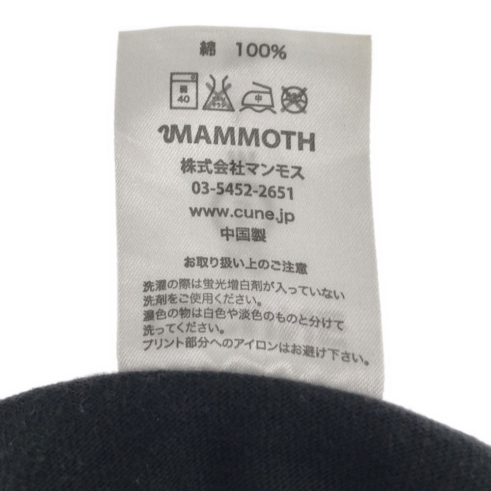CUNE キューン プリント 長袖 Tシャツ S ブラック ロンT メンズ