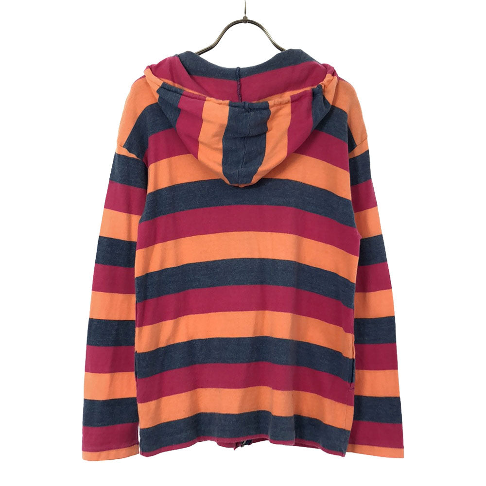 ベティーブープ 90s 日本製 ボーダー プリント 長袖 ジップパーカー BETTY BOOP オールド レディース