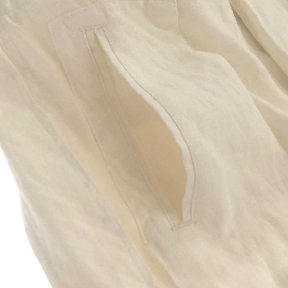 未使用 ポロラルフローレン リネン ショートパンツ 0 ホワイト POLO RALPH LAUREN タグ付き レディース