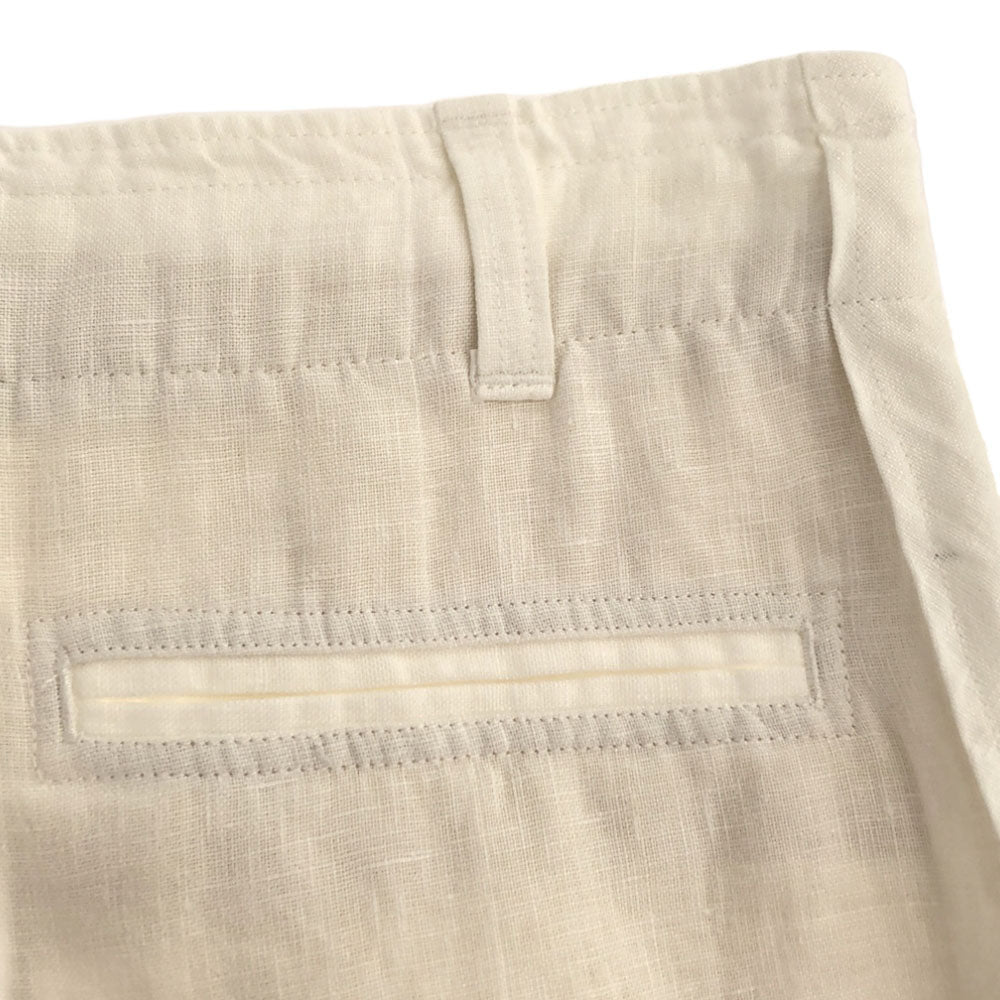 未使用 ポロラルフローレン リネン ショートパンツ 0 ホワイト POLO RALPH LAUREN タグ付き レディース