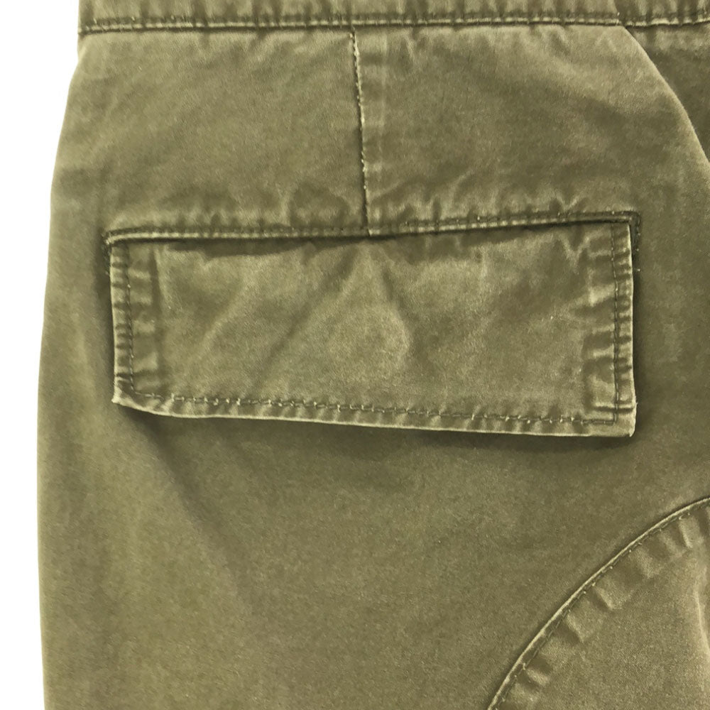 Mando マンド 日本製 ミリタリー カーゴショートパンツ 38 カーキ ボタンフライ メンズ