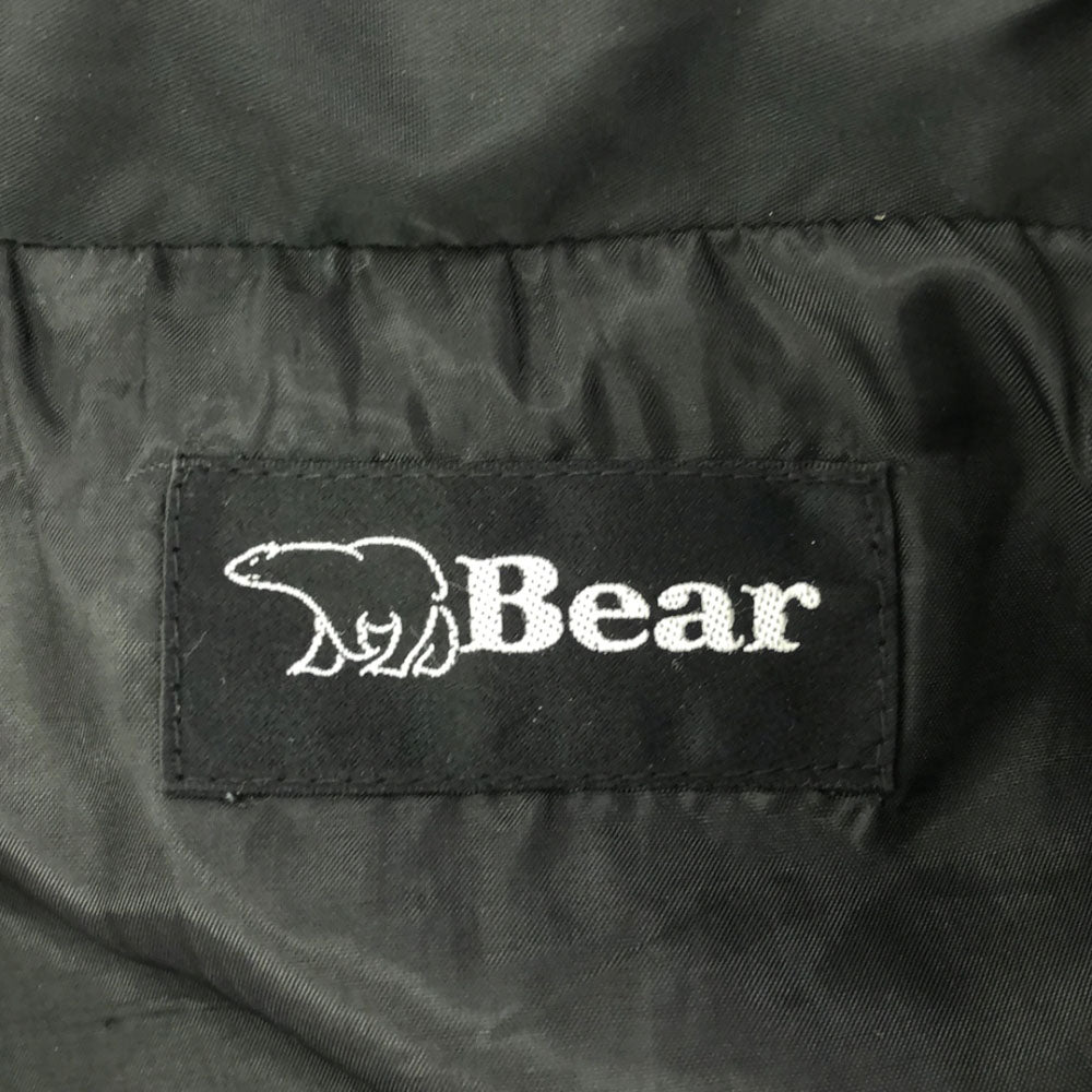 Bear ベアー 90s バックプリント コーチジャケット ナイロンジャケット ブラック オールド メンズ