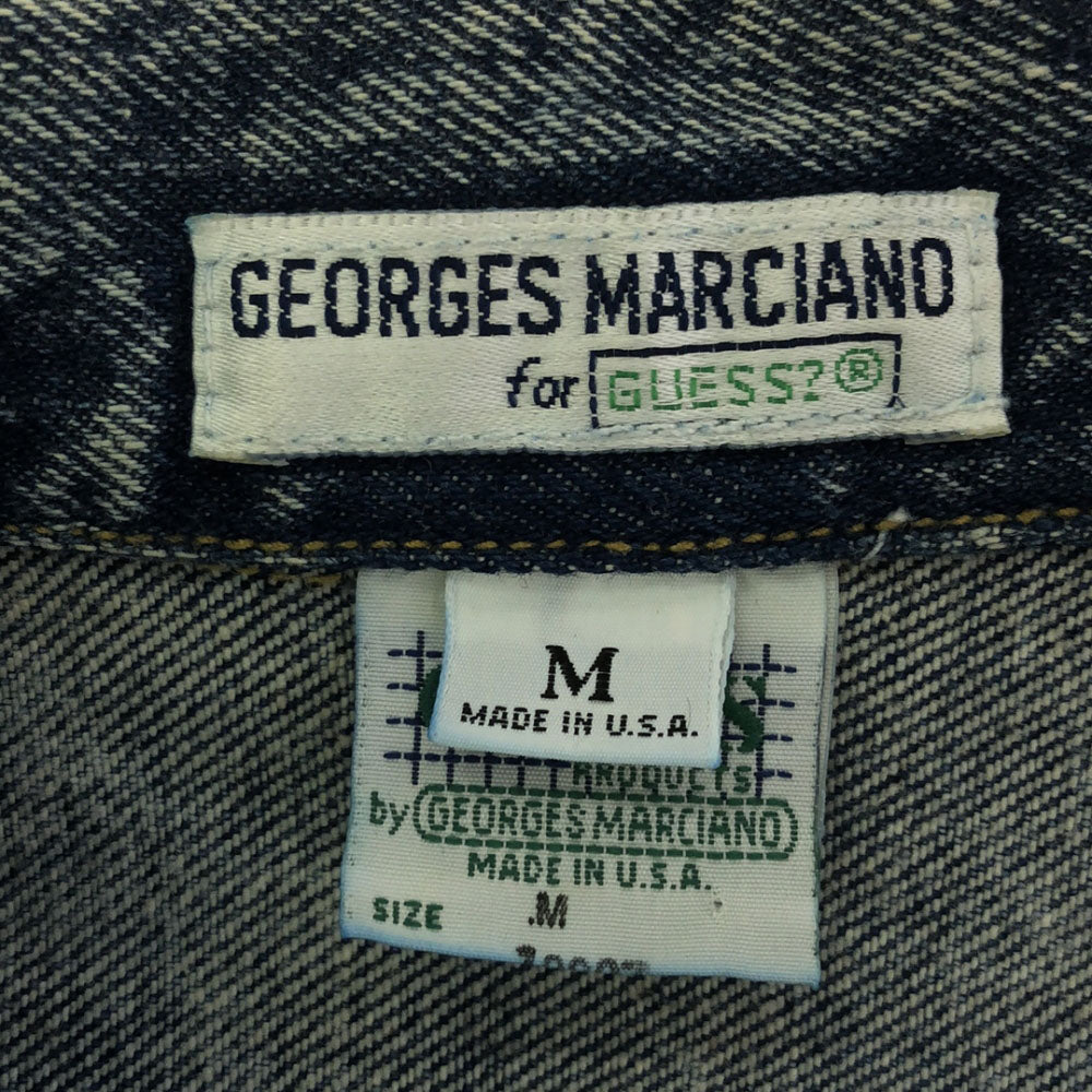 Guess ゲス 90s USA製 デニムジャケット M Gジャン GEORGES MARCIANO オールド メンズ