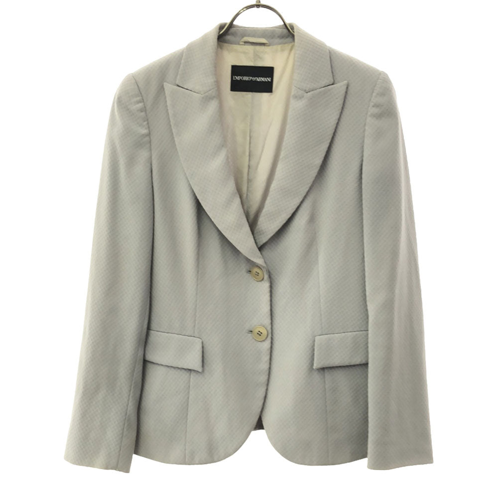 Emporio Armani エンポリオアルマーニ イタリア製 テーラードジャケット 40 グレー系 レディース