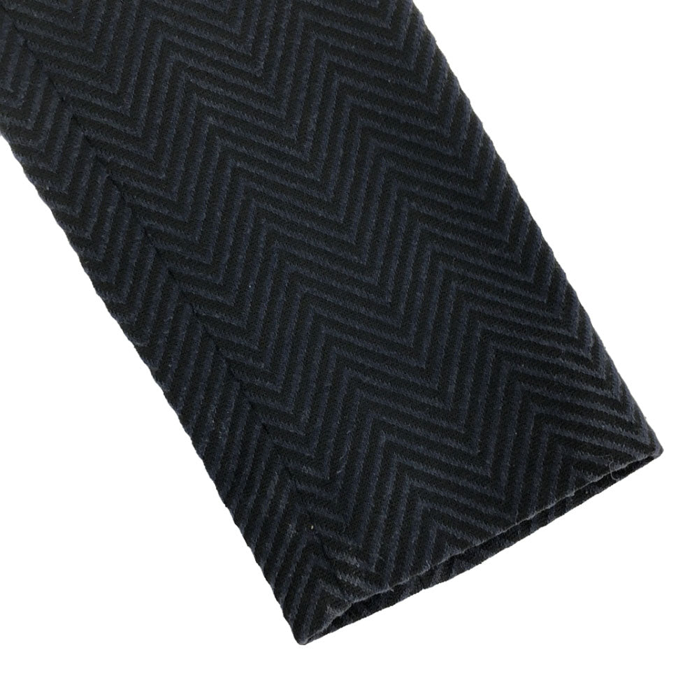 ARMANI COLLEZIONI アルマーニ コレツィオーニ イタリア製 ヘンリボーン柄 テーラードジャケット 38 ブラック×ネイビー レディース