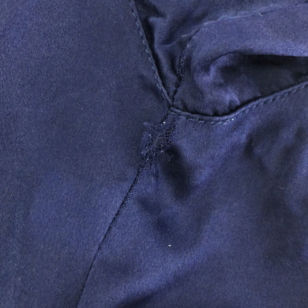 LANVIN LA COLLECTION ランバンコレクション シルク 長袖 ルームウェア M ネイビー パジャマ メンズ