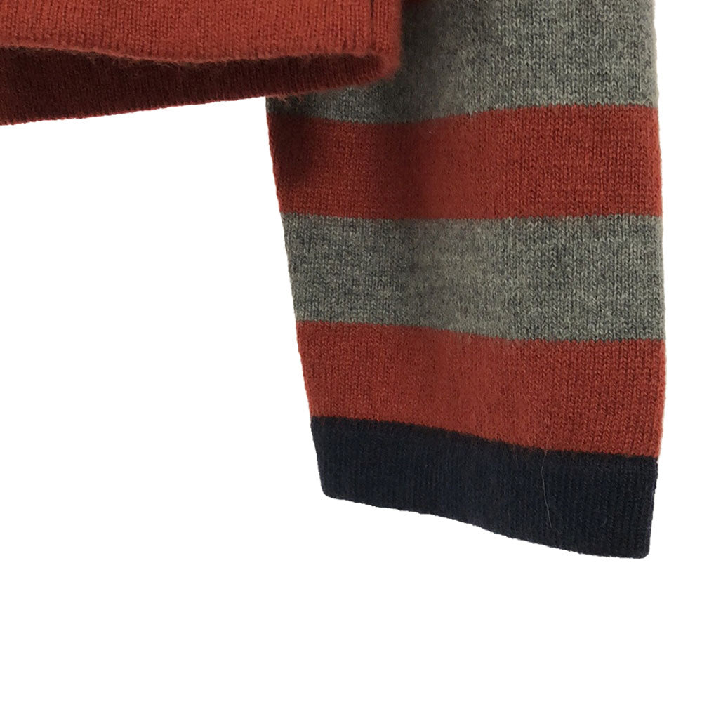 未使用 Paul Smith JEANS ポールスミスジーンズ ボーダー柄 長袖 ニット M レッド×グレー セーター タグ付き メンズ
