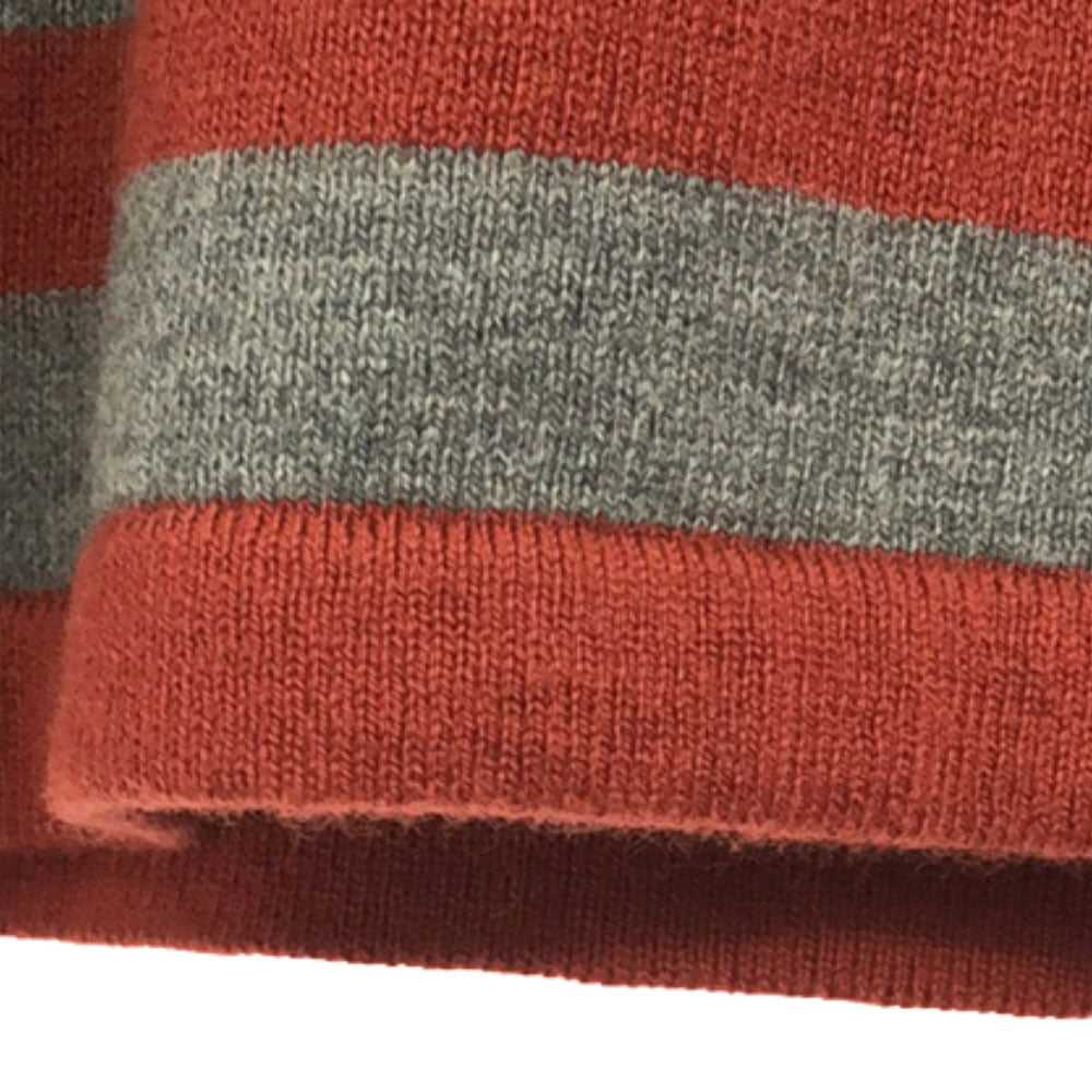 未使用 Paul Smith JEANS ポールスミスジーンズ ボーダー柄 長袖 ニット M レッド×グレー セーター タグ付き メンズ