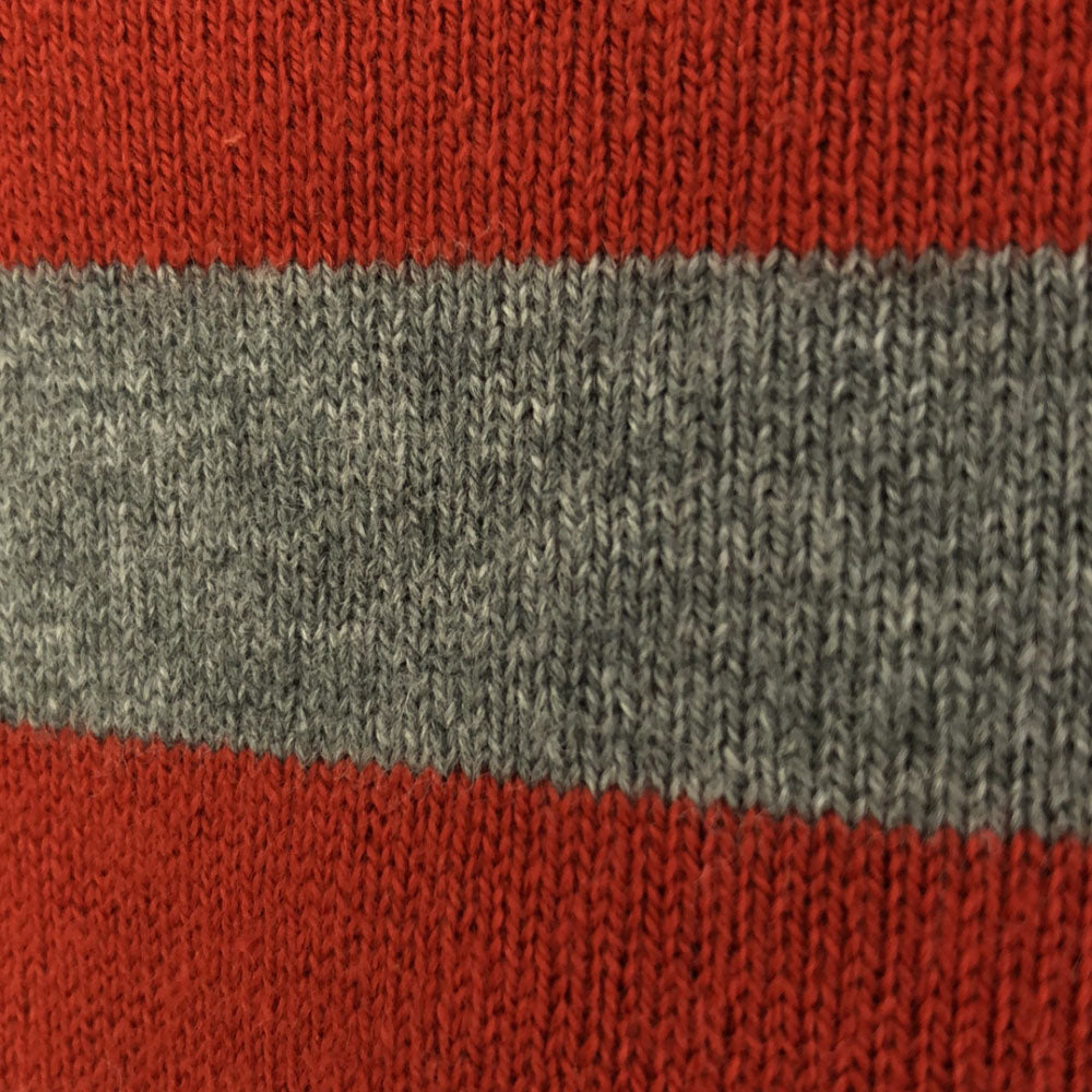 未使用 Paul Smith JEANS ポールスミスジーンズ ボーダー柄 長袖 ニット M レッド×グレー セーター タグ付き メンズ