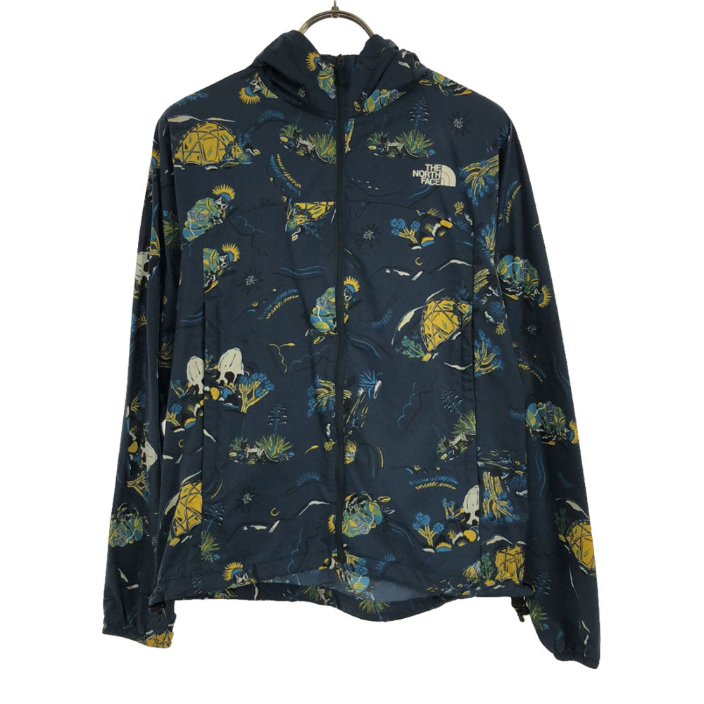 THE NORTH FACE ザノースフェイス NPW21810 総柄 長袖 ナイロンジャケット S ブルー系 アウトドア レディース